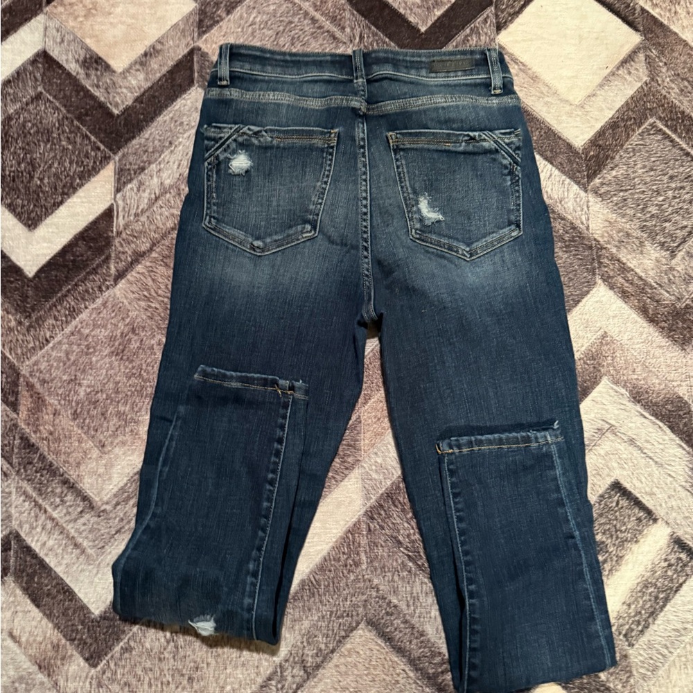 Distressed Blue Jeans - Picture 4 of 4